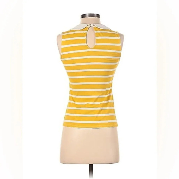 MODCLOTH NWOT Everyday Fave Tank‎ Top in Yellow Stripes - Picture 3 of 6